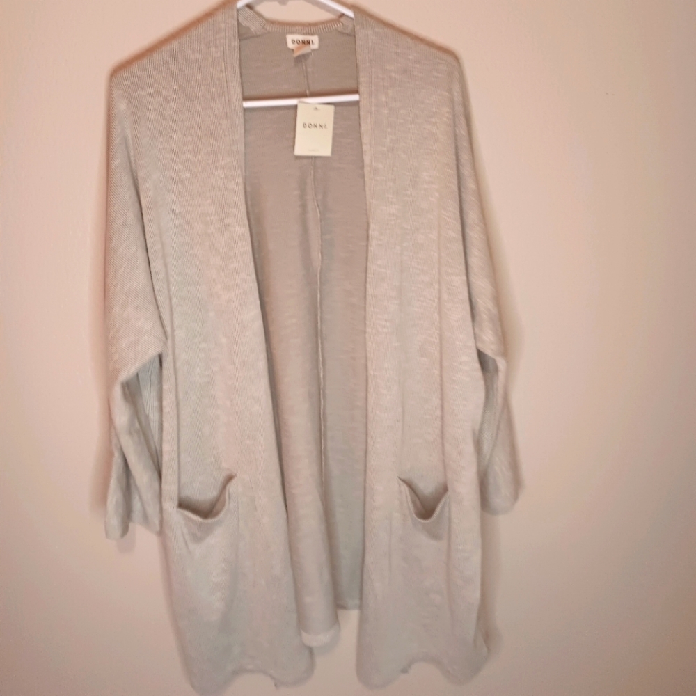 Donni ribbed knit cardigan  coat